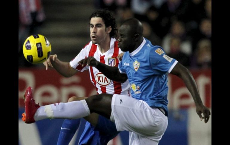 El Atlético de Madrid empató ante Almería en su duelo correspondiente a la liga española. EFE  /