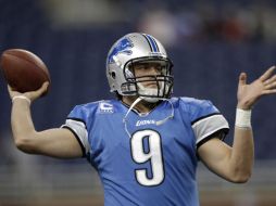 Matthew Stafford empieza a elevar su nivel de juego con los Leones de Detroit. AP  /