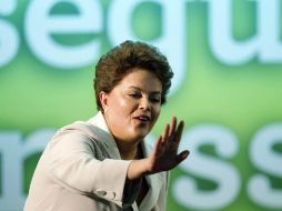 Dilma Rousseff pronunció su primer discurso tras la confirmación de los resultados del escrutinio. REUTERS  /