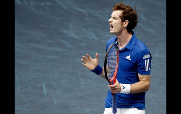 El tenista británico Andy Murray celebrando su victoria ante el español Feliciano López. EFE  /