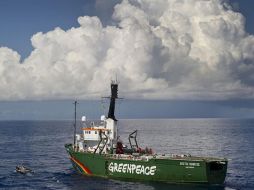 La embarcación Arctic Sunrise documenta los daños ecológicos en el Golfo de México en Veracruz. GREENPEACE.ORG  /