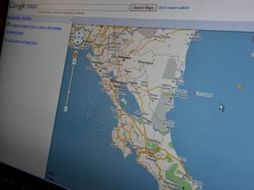 Google anunció que rectificará ese mapa debido a un error sobre el trazo de la frontera. AFP  /