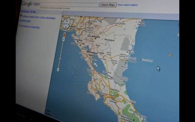 Google anunció que rectificará ese mapa debido a un error sobre el trazo de la frontera. AFP  /