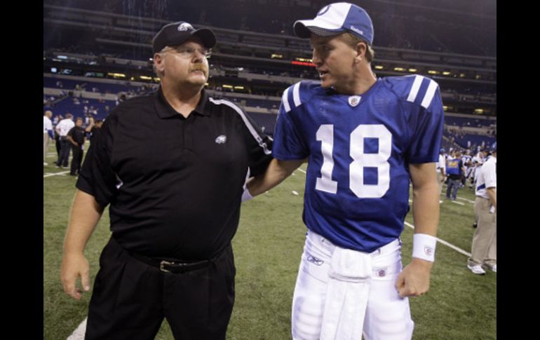 Reid y Manning se volverán a ver las caras en al Semana 9 de la NFL. AP  /