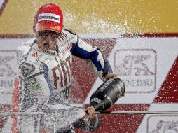 Lorenzo batió el récord de puntuación en MotoGP, que tenía Valentino Rossi desde 2008. EFE  /