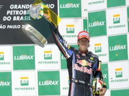 Sebastián Vettel consiguió en Brasil su cuarta victoria del año. EFE  /