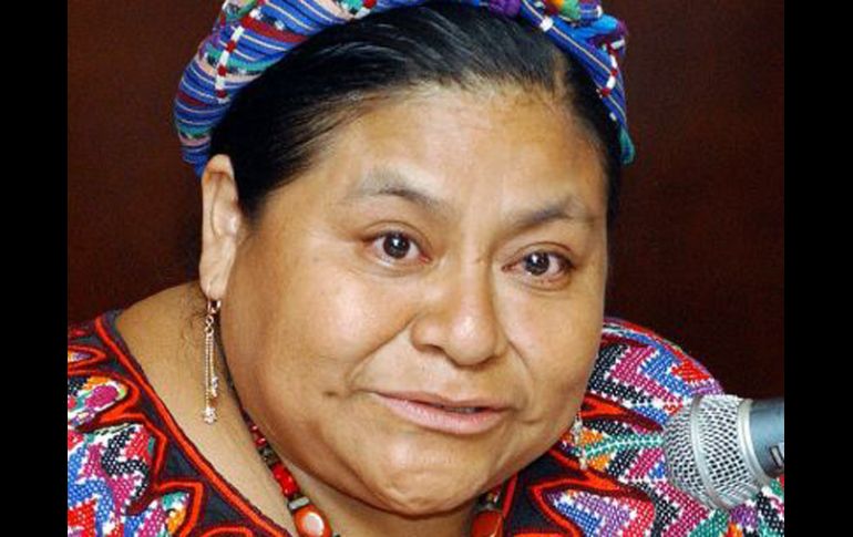 La connotada guatemalteca fue nombrada en 1992 Premio Nobel de la Paz. NOTIMEX  /