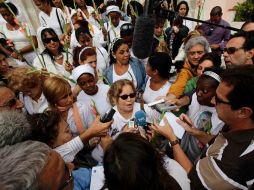 Laura Pollan, una de las damas de blanco, esposas de presos. REUTERS  /