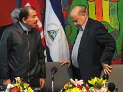 José Miguel Insulza y Daniel Ortega. EFE  /