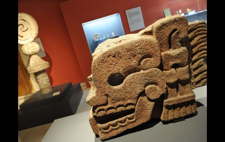 Los objetos arqueológicos de la exposición provienen del acervo de museos mexicanos y europeos. AFP  /