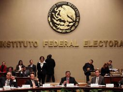 Aspecto de la sesión extraordinaria del Instituto Federal Electoral. EL UNIVERSAL  /