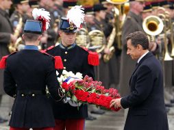 Nicolas Sarkozy asiste a la conmemoración del cuadragésimo aniversario luctuoso del general Charles De Gaulle. REUTERS  /