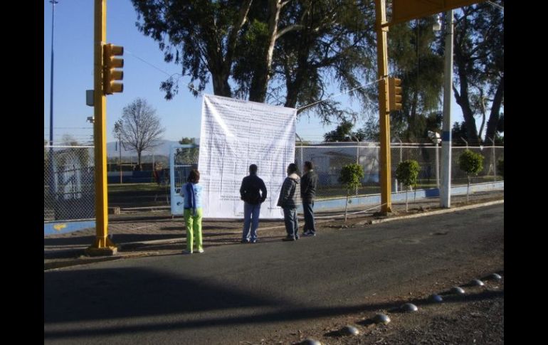 Mensaje que provendría de la organización criminal 'La Familia Michoacana'. EFE  /