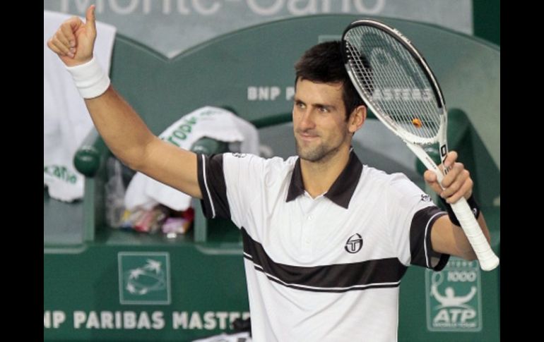 Novak Djokovic se impusó ante el argentino Juan Mónaco. AFP  /