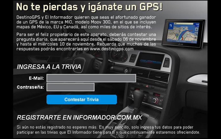 La trivia se publicó del 6 al 10 de noviembre el la página www.informador.com.mx. ESPECIAL  /