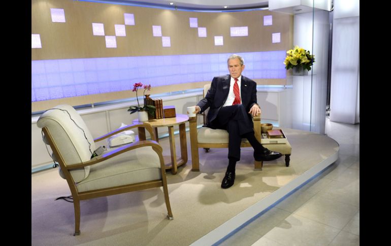 George Walker Bush, durante una entrevista para la cadena NBC. AP  /