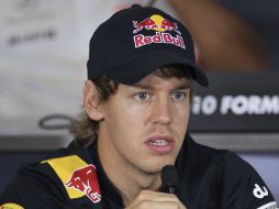 Sebastian Vettel no habló sobre la posibilidad de dejar pasar a Webber. EFE  /