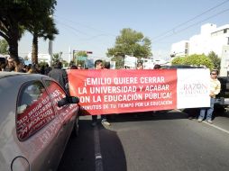 Integrantes del CGU calificaron como un éxito el bloqueo en cruceros realizado este jueves. E. BARRERA  /