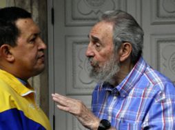 Fidel Castro visitó al Presidente de Venezuela, Hugo Chávez el pasado 9 de Noviembre. NOTIMEX  /