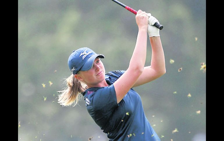 Stacy Lewis tuvo una buena segunda ronda al convertir cuatro birdies y cometer un solo bogey. EL INFORMADOR E. PACHECO  /