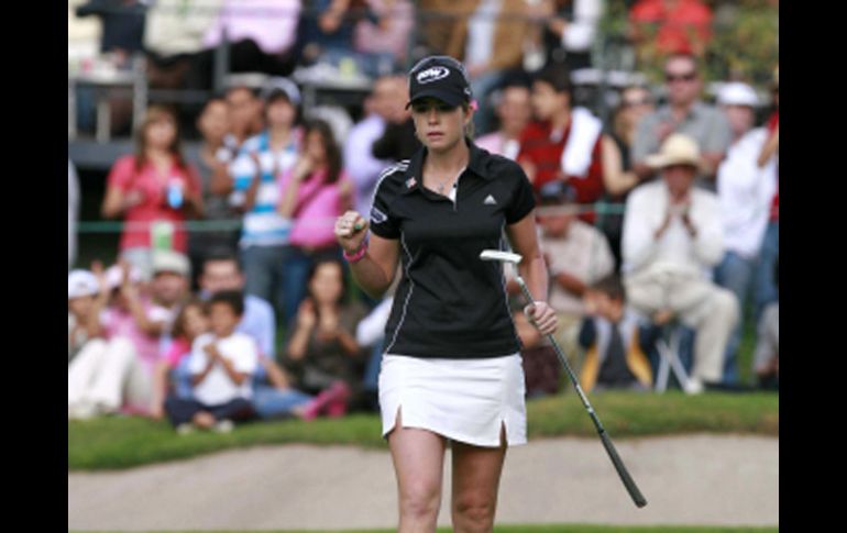 En la segunda ronda la estadounidense Paula Creamer se fue a la cima de la competencia. E. PACHECO  /