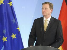 Guido Westerwelle, ministro alemán da mensaje de confianza ante la tensión sobre la deuda soberana de Irlanda. EFE  /