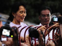 Ni bien se conoció la noticia de la liberación, San Suu Kyi agradeció a sus seguidores. REUTERS  /