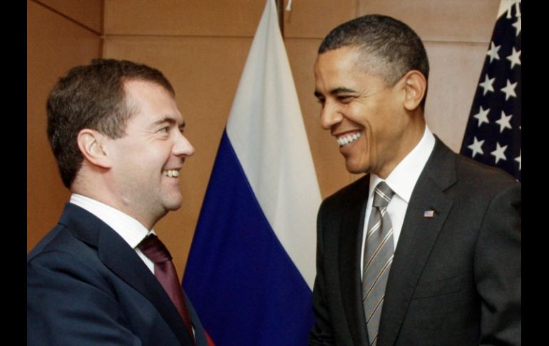 Dimitri Medvédev y Barak Obama. AP  /