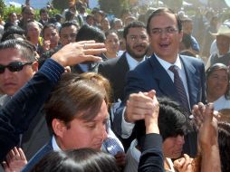 Marcelo Ebrard, promueve el Pacto de la Ciudad de México que se firmará el 21 de noviembre. EL UNIVERSAL  /