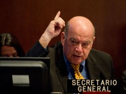 El secretario general de la OEA, José Miguel Insulza, es cuestionado por algunos mandatarios. ESPECIAL  /