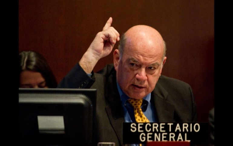 El secretario general de la OEA, José Miguel Insulza, es cuestionado por algunos mandatarios. ESPECIAL  /