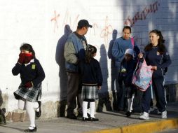 También se pidió a las autoridades considerar positivamente la media hora de tolerancia para el ingreso de los estudiantes. ARCHIVO  /