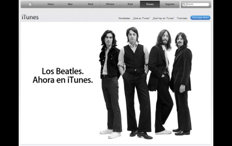 Los Beatles son la más reciente apuesta de iTunes. ESPECIAL  /