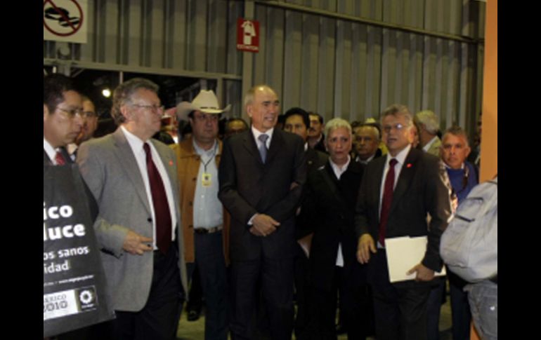 El Secretario Francisco Mayorga, en la  inauguración de la la Expo Nacional Ganadera y de la Industria Pecuaria. NOTIMEX  /