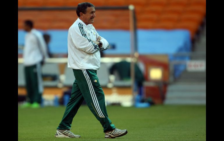 El brasileño Carlos Alberto Parreira cuando dirigía a la Selección de Sudáfrica. JAMMEDIA  /