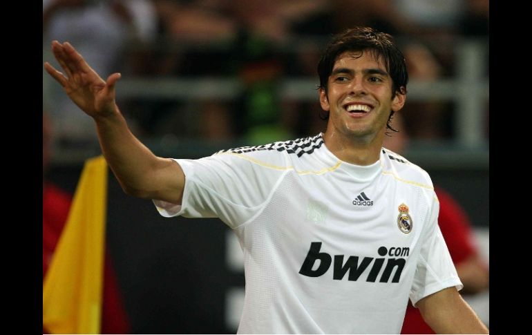 El jugador brasileño, Kaká, ya quiere estar de regreso en la cancha con el Real Madrid. MEXSPORT  /