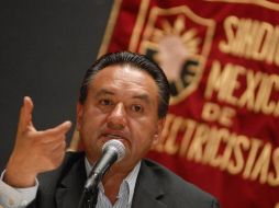 El dirigente del Sindicato Mexicano de Electricistas (SME), Martín Esparza. ARCHIVO  /