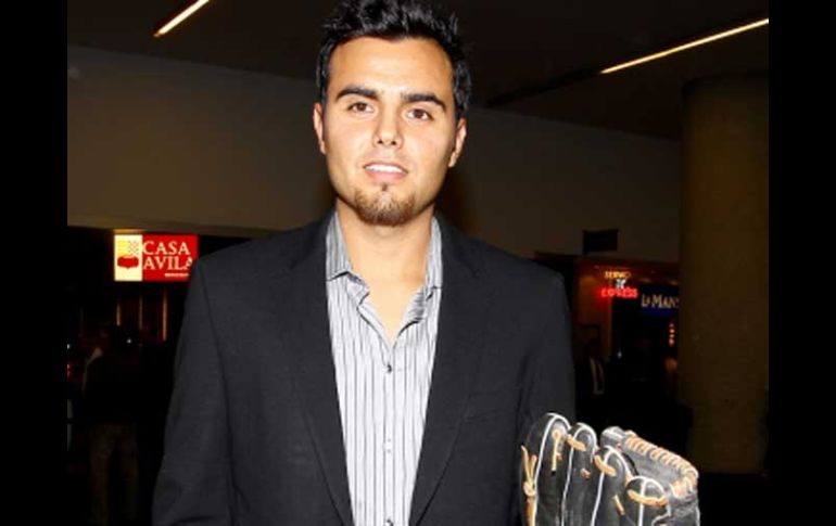 Joakim Soria llega a México a recibir el Prmieo Nacional de Deportes 2010. NTX  /