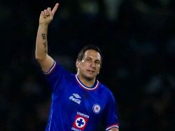 Con el gol de 'Chaco' Giménez el miércoles Cruz Azul está a un paso de semifinales. MEXSPORT  /