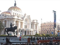 Calderón enalteció la labor de los personajes revolucionarios. NOTIMEX  /