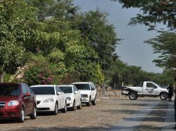 Policías resguardan hoy la residencia del ex gobernador Silverio Cavazos Ceballos. EFE -Diario Ecos de la Costa  /