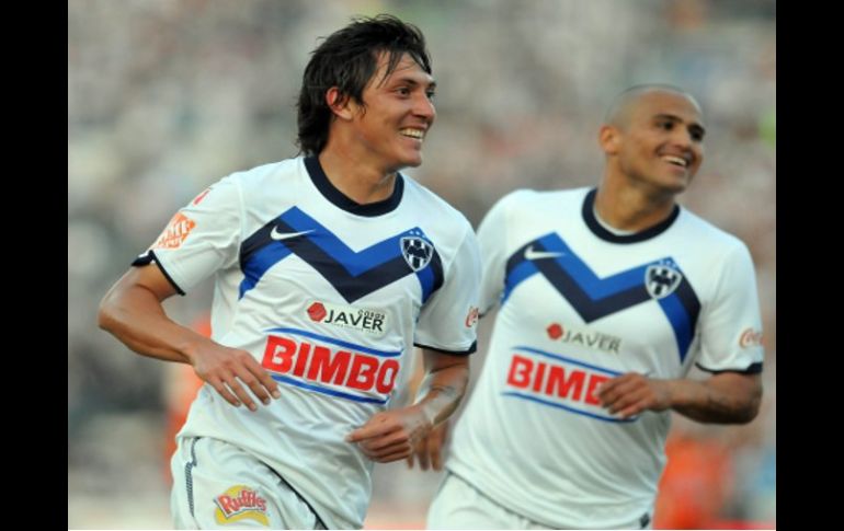 Los jugadores del Monterrey tras haber conseguido su lugar en las semifinales de la Liguilla Apertura 2010.  EFE  /