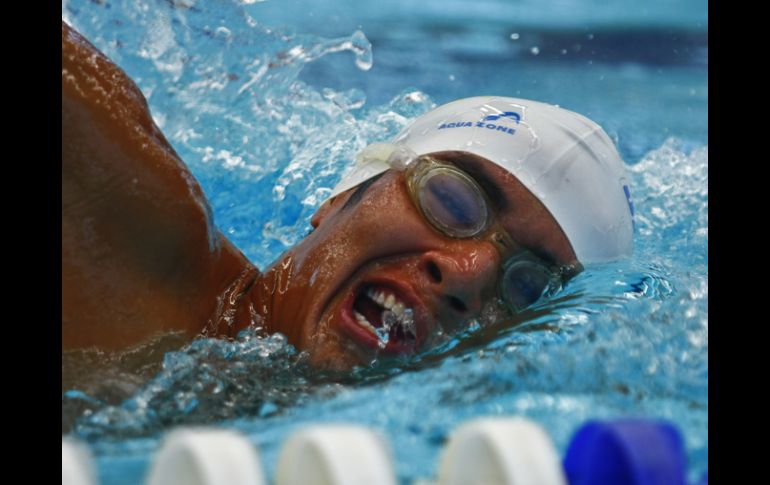 El pentatleta jalisciense, Álvaro Sandoval, sustituyó de último momento al medallista olímpico juvenil Abraham Camacho. JAMMEDIA  /