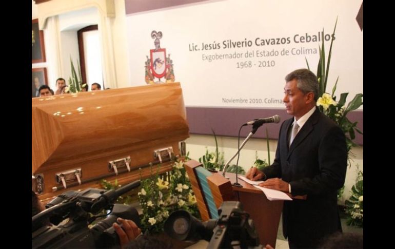 Homenaje póstumo de cuerpo presente al ex gobernador Jesús Silverio Cavazos Ceballos, asesinado el pasado domingo.  EL UNIVERSAL  /