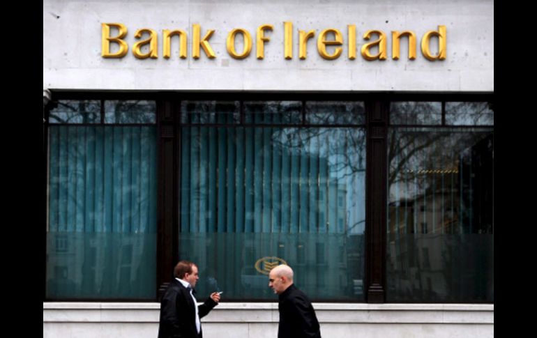 Sucursal del Banco de Irlanda en Londres, Gran Bretaña. AP  /