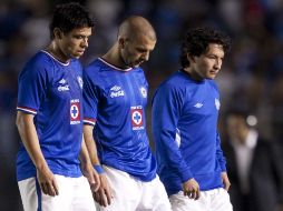 Los jugadores del Cruz Azul salieron de la cancha con los ánimos por los suelos. MEXSPORT  /