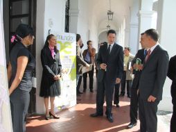 El secretario de Promoción Económica, Alonso Ulloa Vélez, asistió a la inauguración de Expo emprendedor. ESPECIAL  /