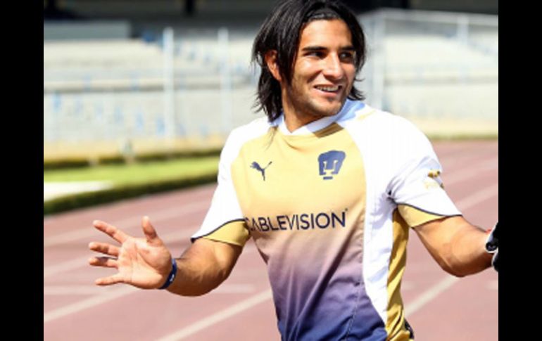 El delantero de Pumas, Martín Bravo, quiere eliminar a Monterrey como a Cruz Azul. NOTIMEX  /