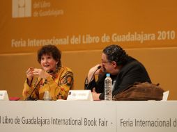 Margo Glantz esta tarde en el Auditorio Juan Rulfo junto con Jorge F. Hernández. A. CAMACHO  /