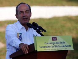 Felipe Calderón encabeza inauguración del Autogenerador Eléctrico Cancún. EL UNIVERSAL  /